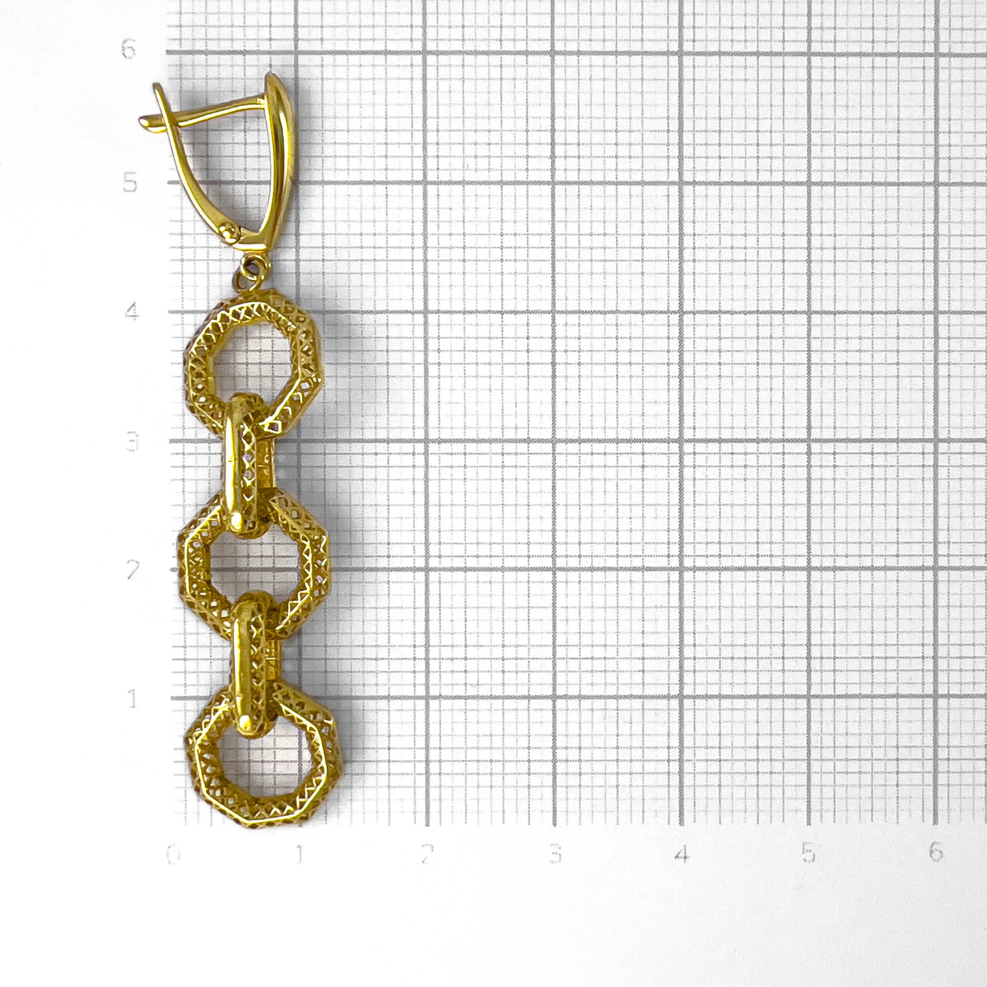 Серьги из желтого золота